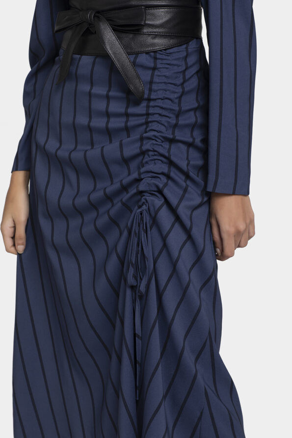Blue Stripped Long String Dress - Image 2