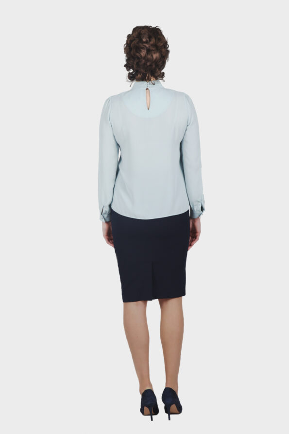 Luxury Bold Necklace Blouse - Image 8