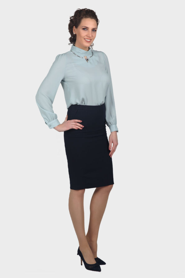 Luxury Bold Necklace Blouse - Image 5