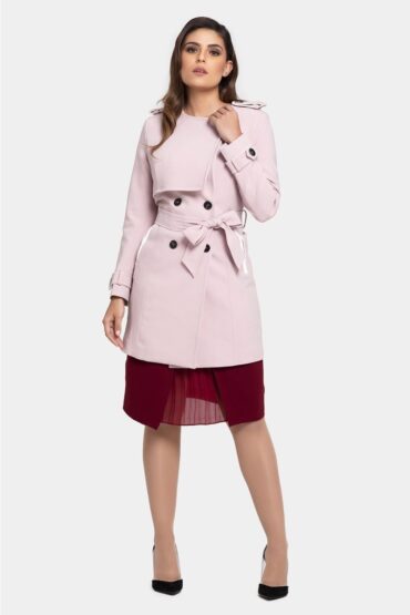 Pink Trench Coat