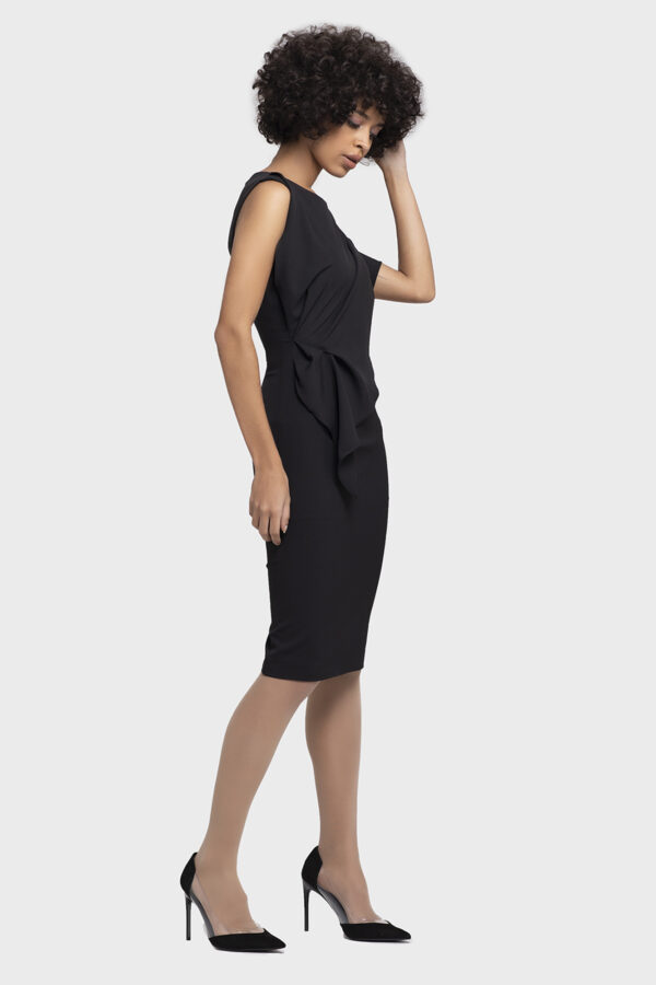 Lux Cape Draping Shirring Dress - Image 3