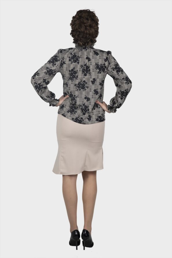Glencheck Flower Blouse - Image 6