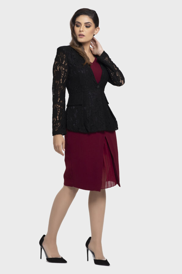 Lace Sleeve Jacket - Image 3