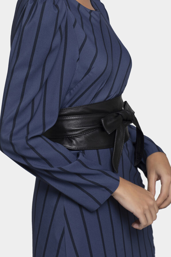 Blue Stripped Long String Dress - Image 7