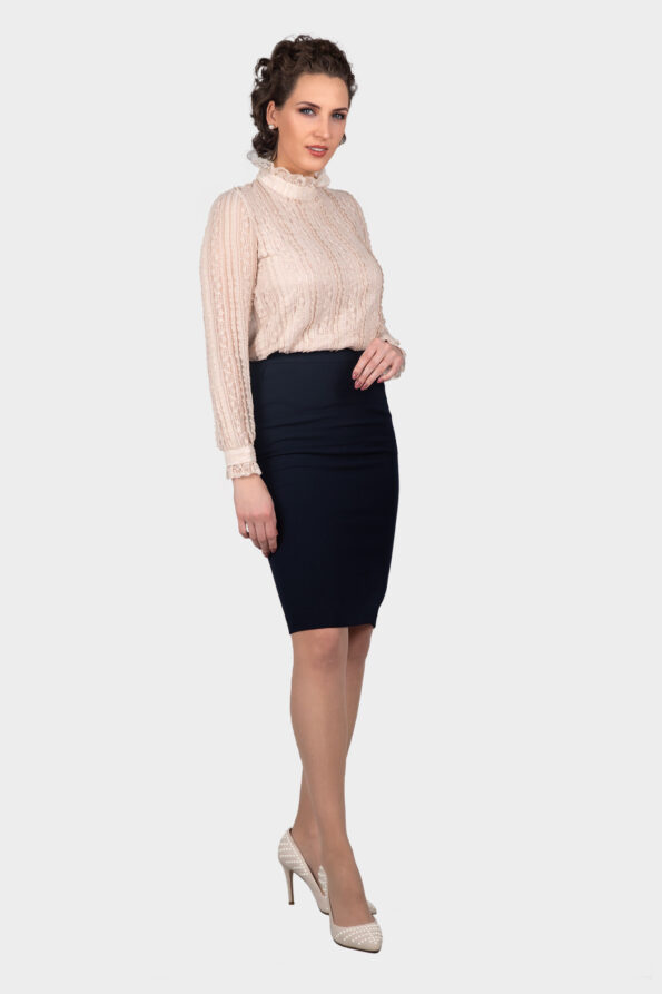 High-Neck Lace Blouse - Image 6