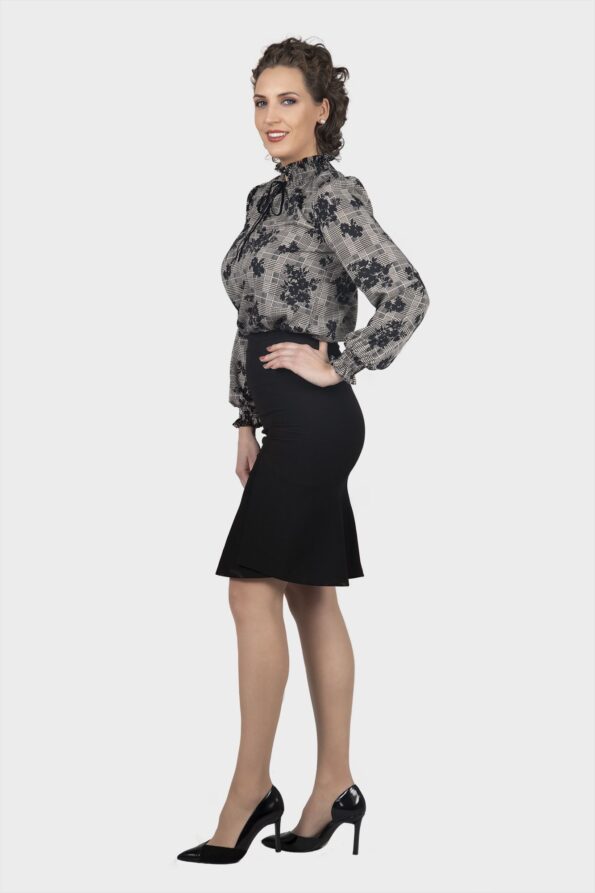Glencheck Flower Blouse - Image 7