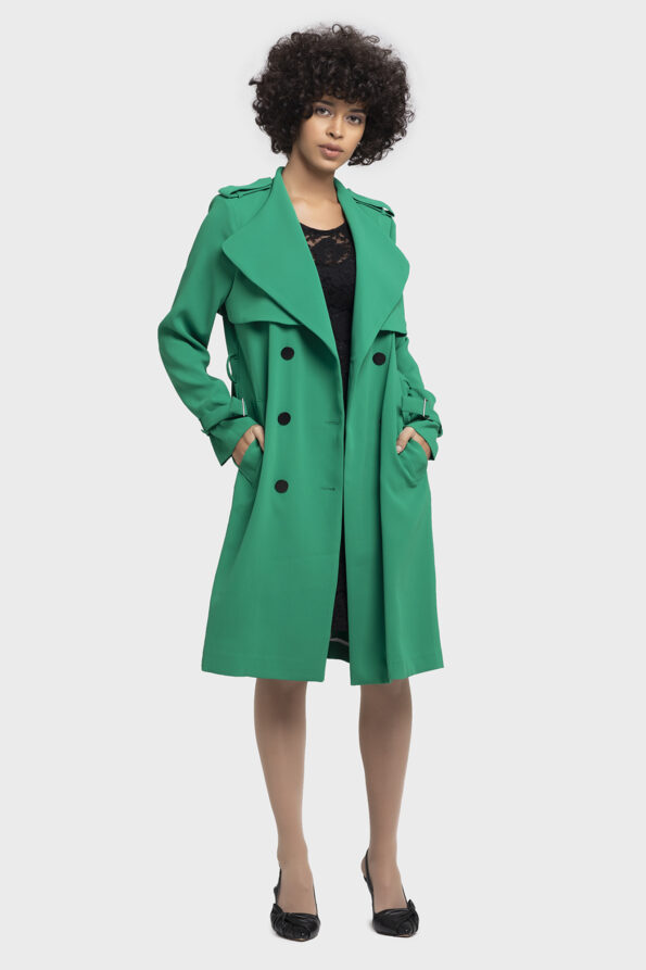 Green Seleup Vivid Autumn Coat - Image 7