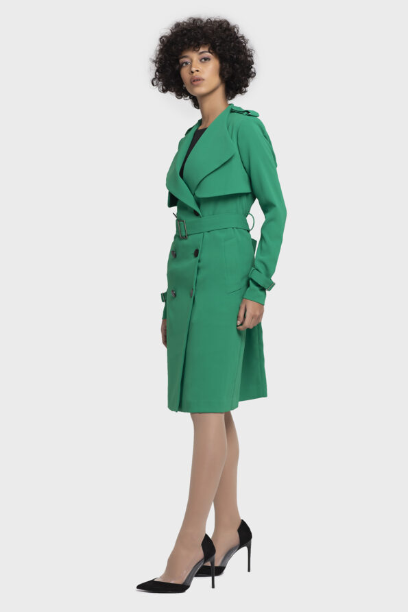 Green Seleup Vivid Autumn Coat - Image 3
