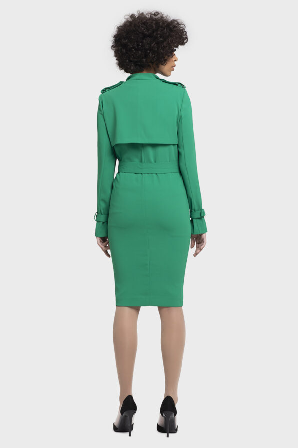 Green Seleup Vivid Autumn Coat - Image 2