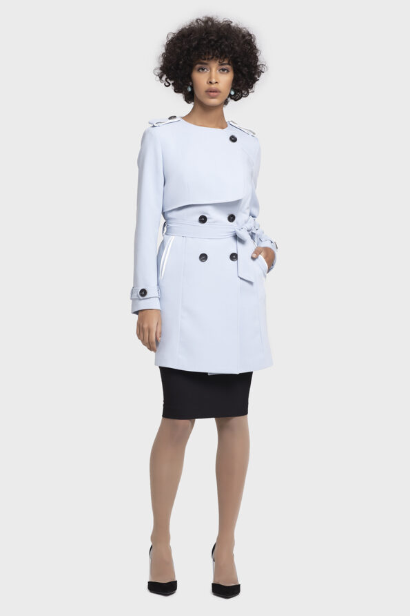 Blue Trench Coat
