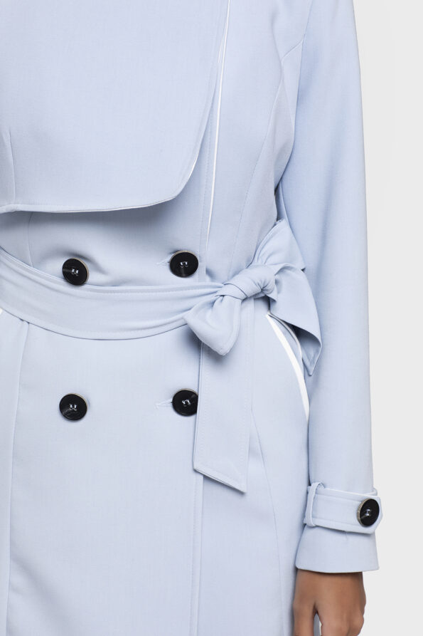 Blue Trench Coat - Image 10