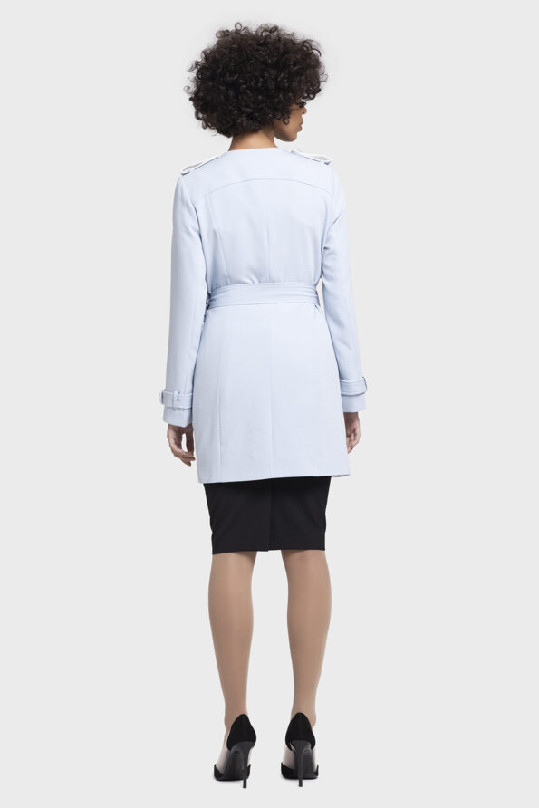 Blue Trench Coat - Image 3